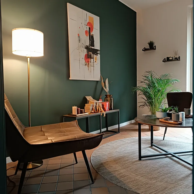 La zona accoglienza dello studio Relief & Wellness